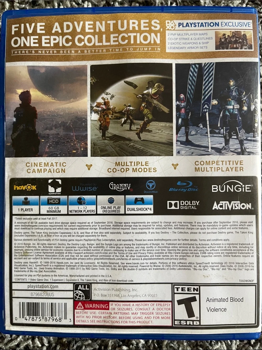 PS4 DESTINY “THE COLLECTION” (T)